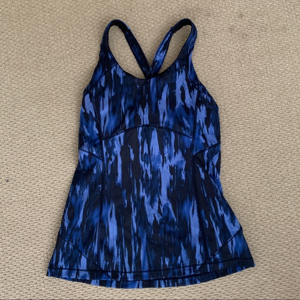 Lululemon blue workout tank